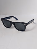 balck wayfarer 3/4 angle on white srface