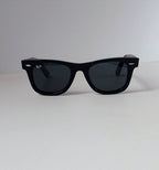 black wayfarer  sunglasses front look