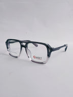double shade wayfarer with black temple on white surface