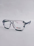 clear wayfarer with black temple