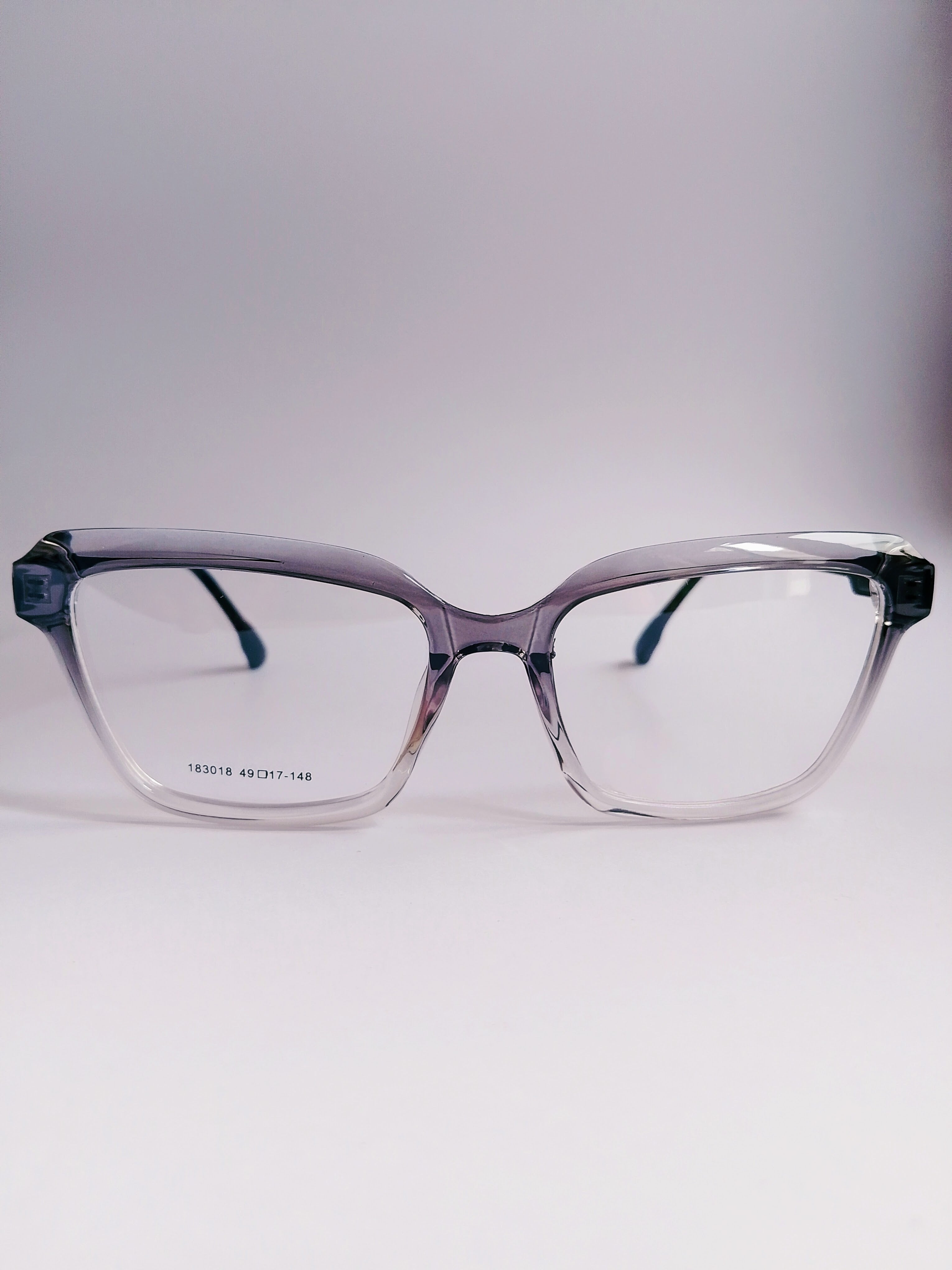 Haze Grey Gradient Cat-Eye Eyeglasses - Front View