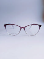 Velvet Purple Gradient Cat-Eye Eyeglasses - Front View