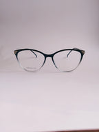 Seren black gradient cat-eye eyeglasses front view