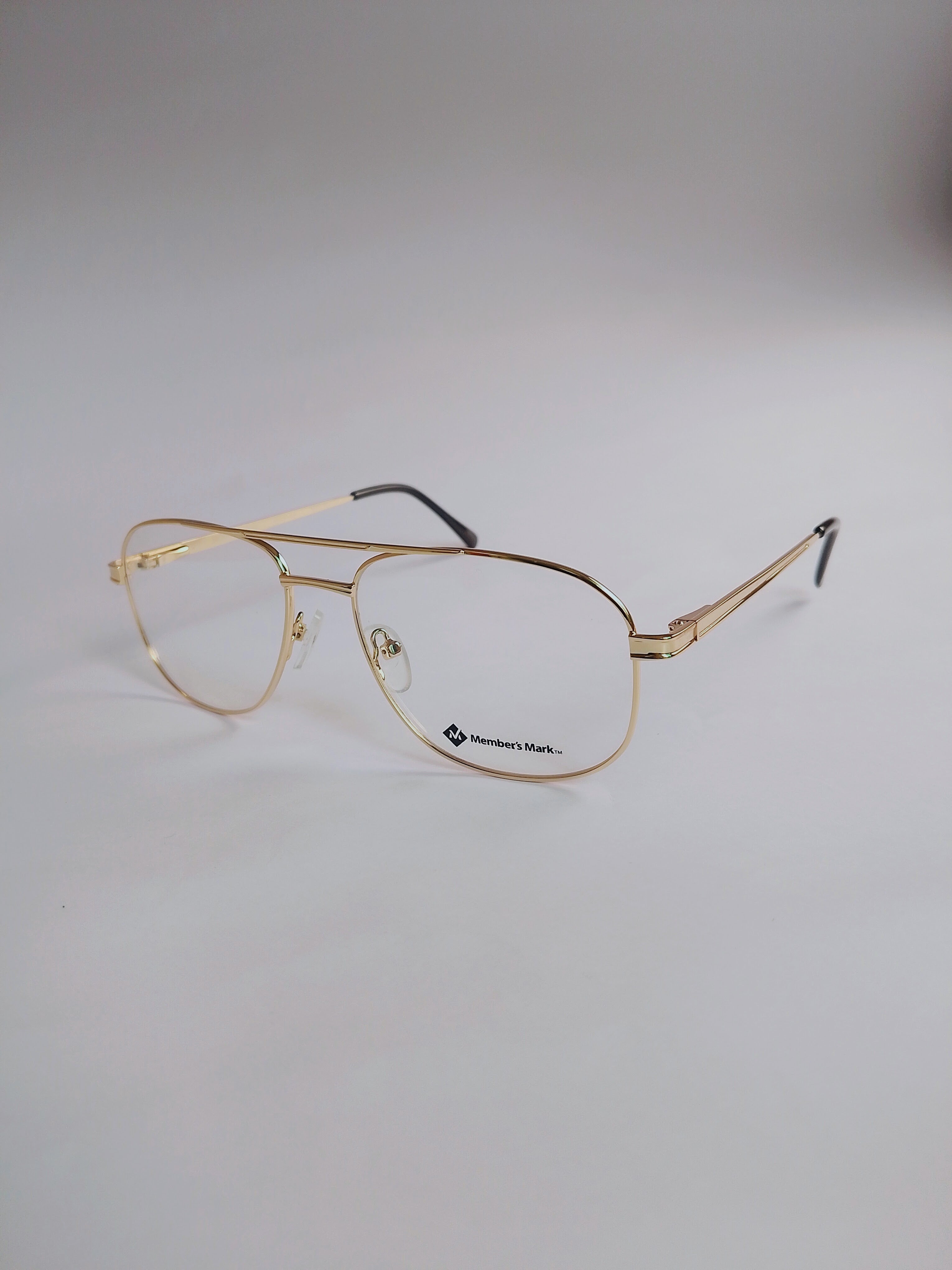 Golden Hour gold aviator eyeglasses – 3/4 angle view