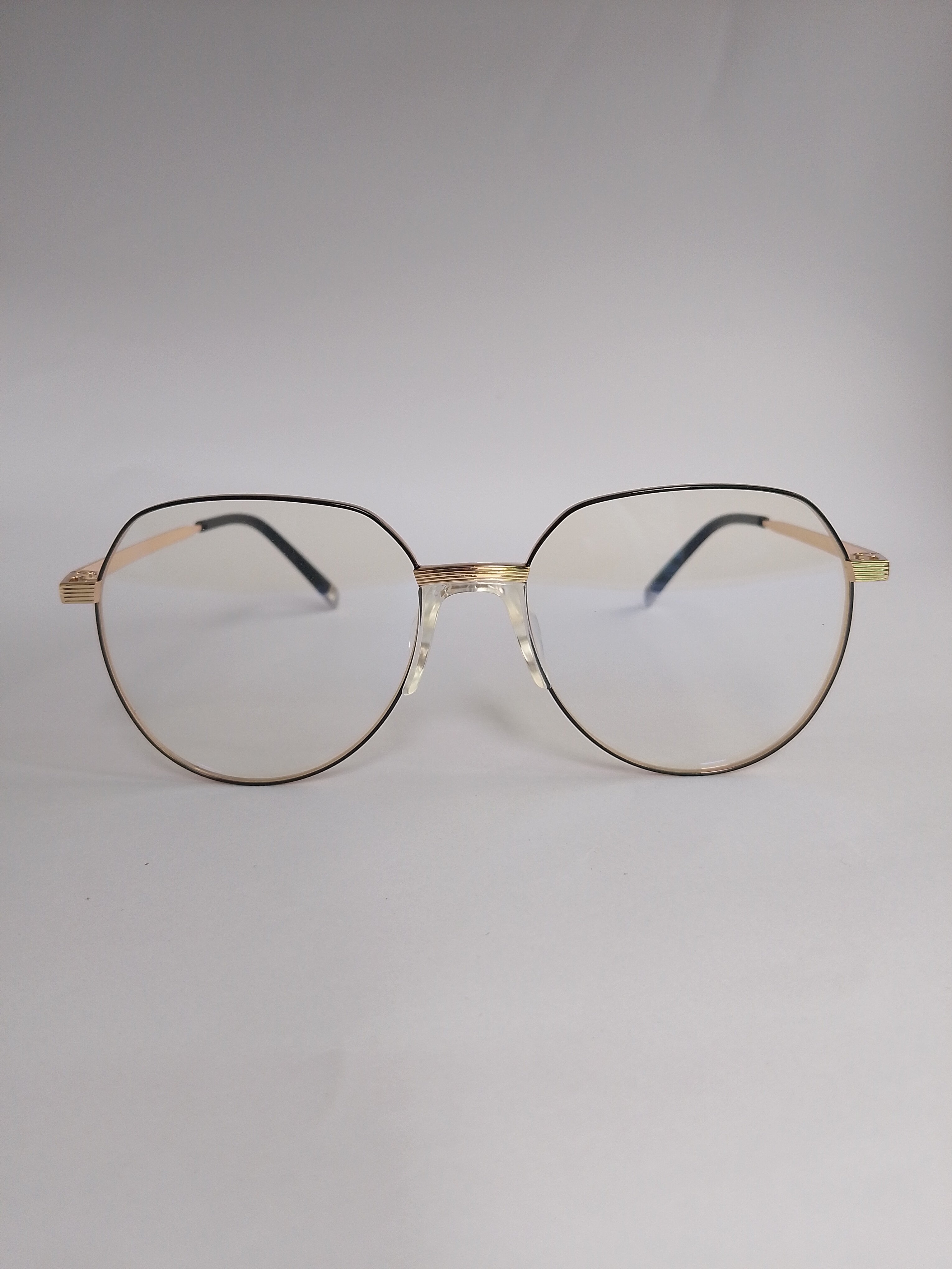 Orbit Frame – Gold Black, front angle view