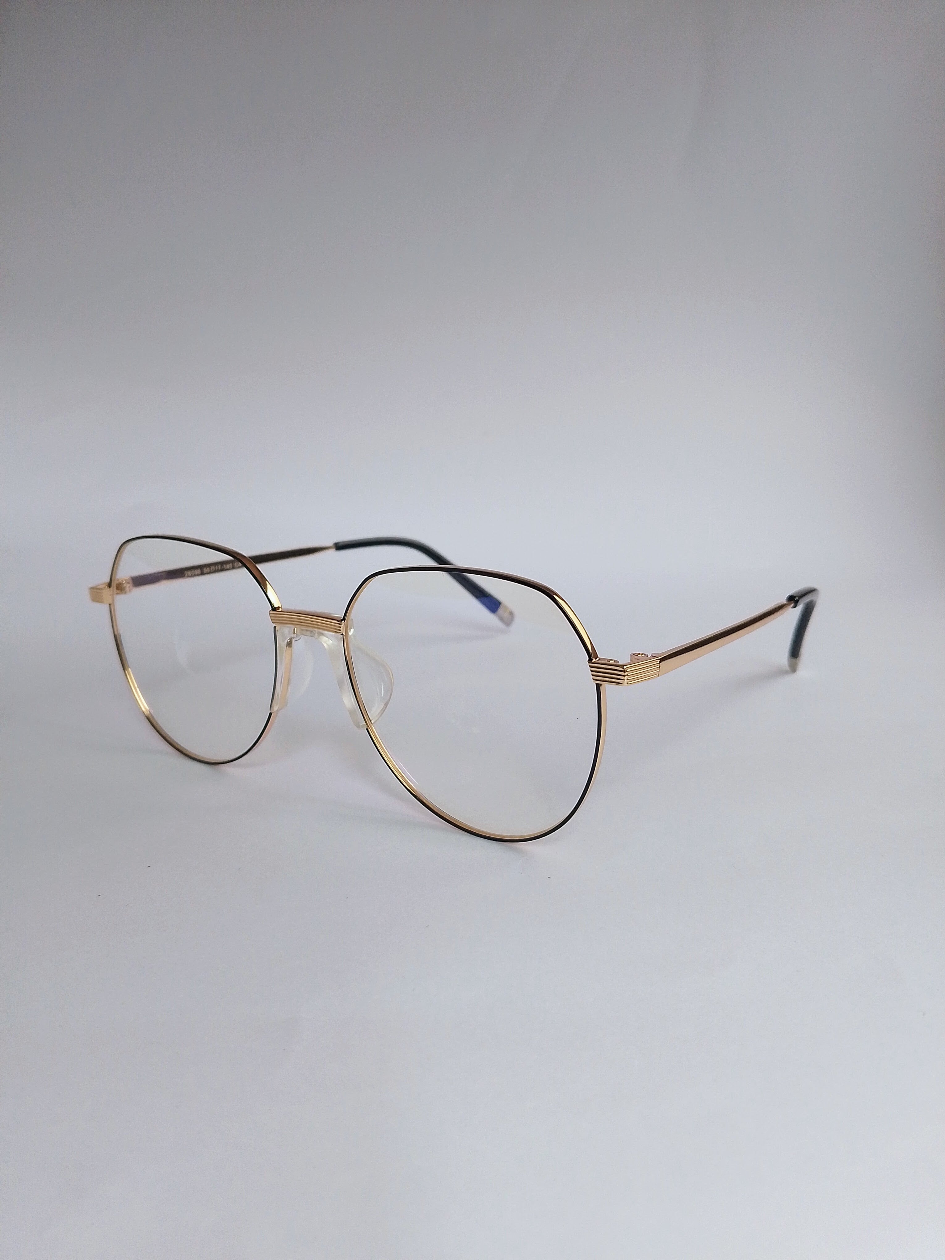 Orbit Frame – Gold Black, side angle view