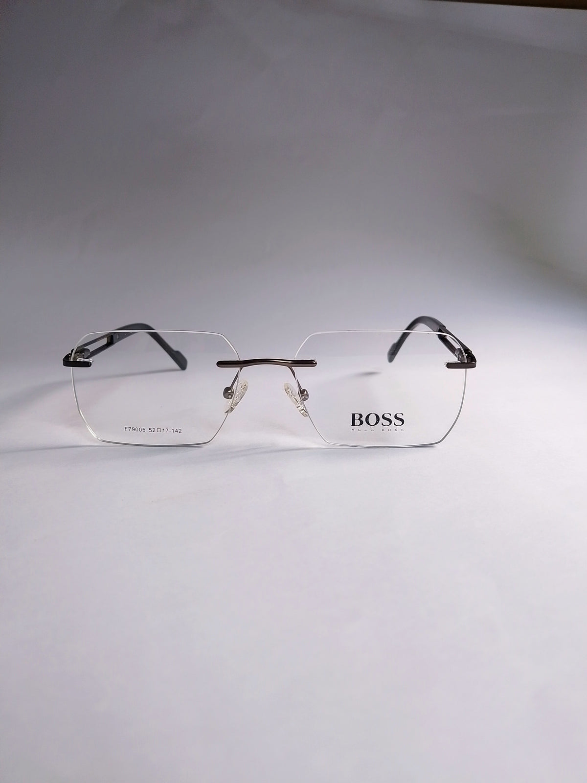 Rovan premium quality rimless rectangular frame front view