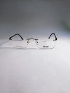 Liora lightweight rimless frame side view for clear vision