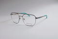 Gunmetal Pilot metal aviator eyeglasses – 3/4 angle view
