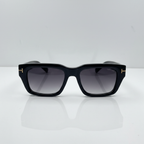  stylish  black Urban Square sunglasses front centered view